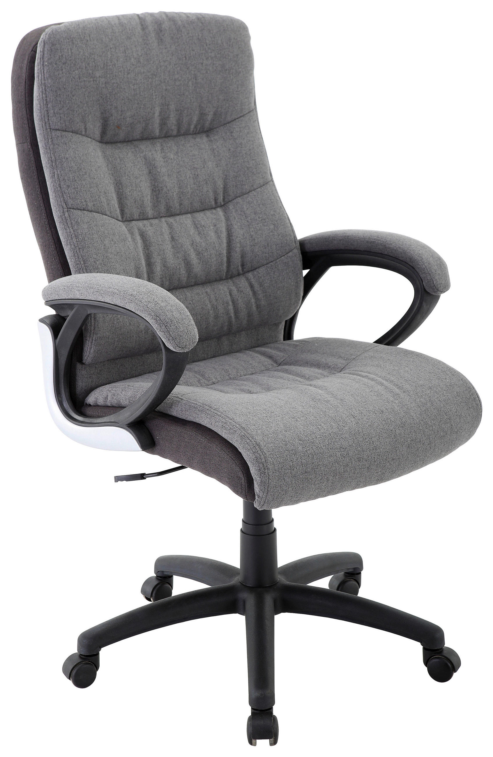 Chefsessel Claudia Mit Armlehnen Stoffbezug Grau