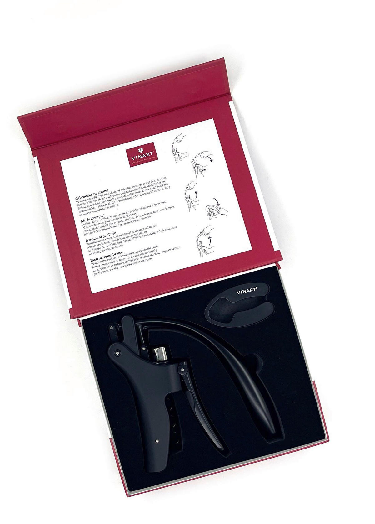 KORKENZIEHER - Schwarz, Basics, Kunststoff (21.5/5/18.5cm) - VINART