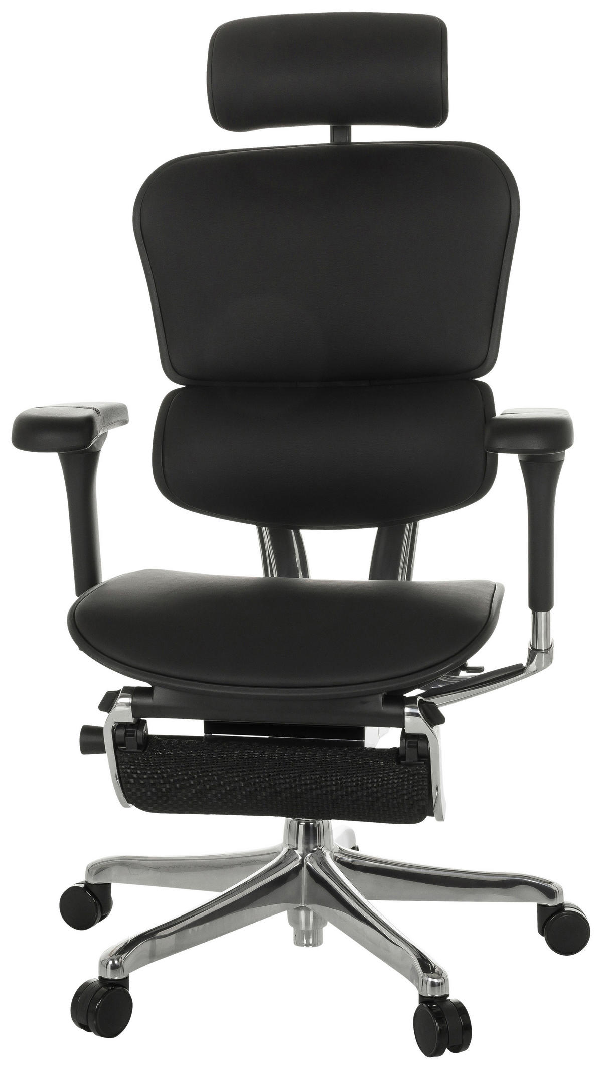 DREHSTUHL  in Schwarz  - Schwarz, MODERN, Leder/Kunststoff (76/119 - 138/64cm) - MID.YOU