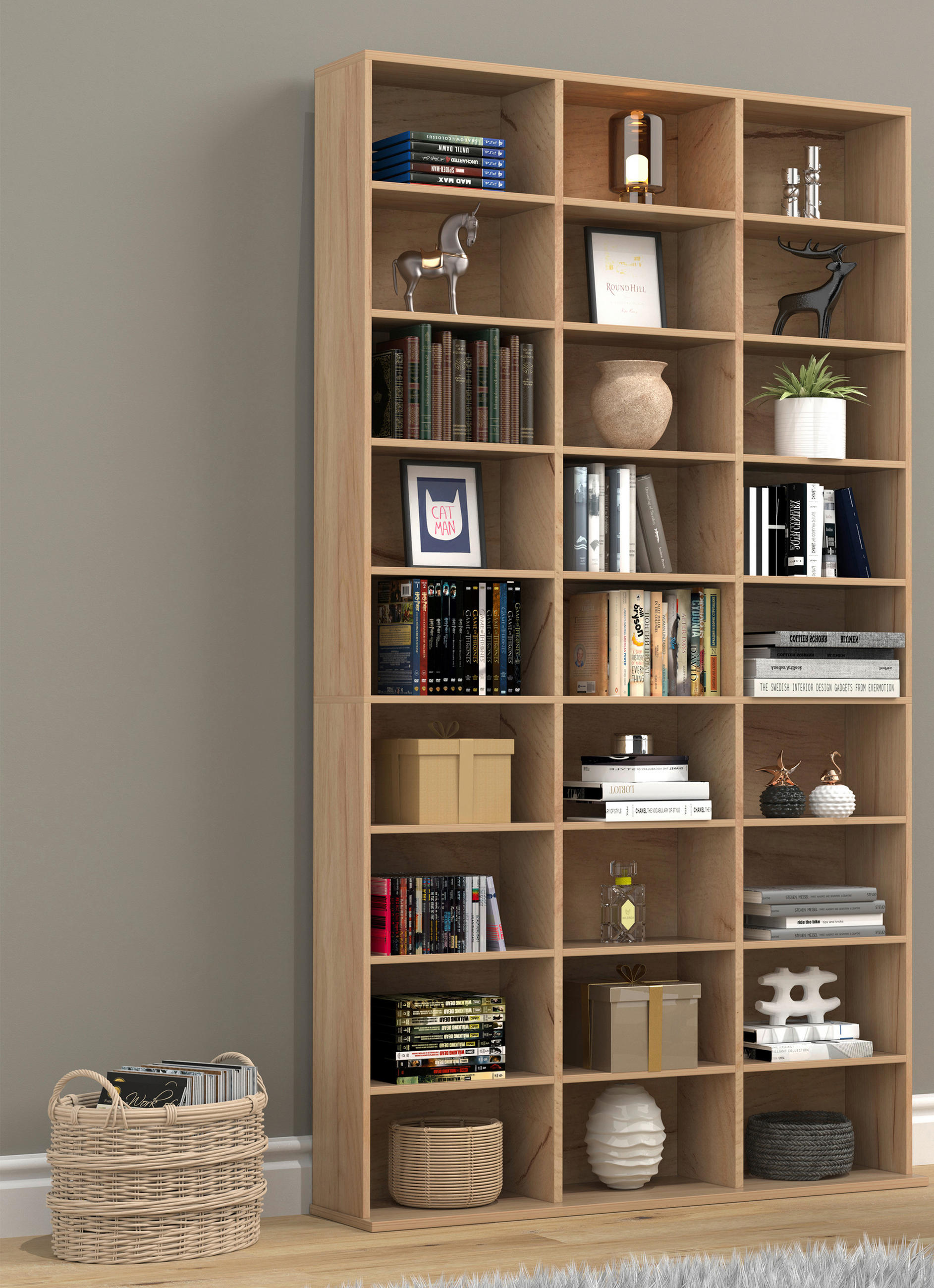 REGAL Honigeiche  - Honigeiche, Design, Holzwerkstoff (102/181/23cm) - MID.YOU