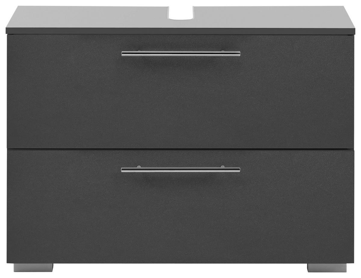 WASCHBECKENUNTERSCHRANK 80,2/59,1/35 cm  - Chromfarben/Anthrazit, KONVENTIONELL, Holzwerkstoff/Metall (80,2/59,1/35cm) - MID.YOU