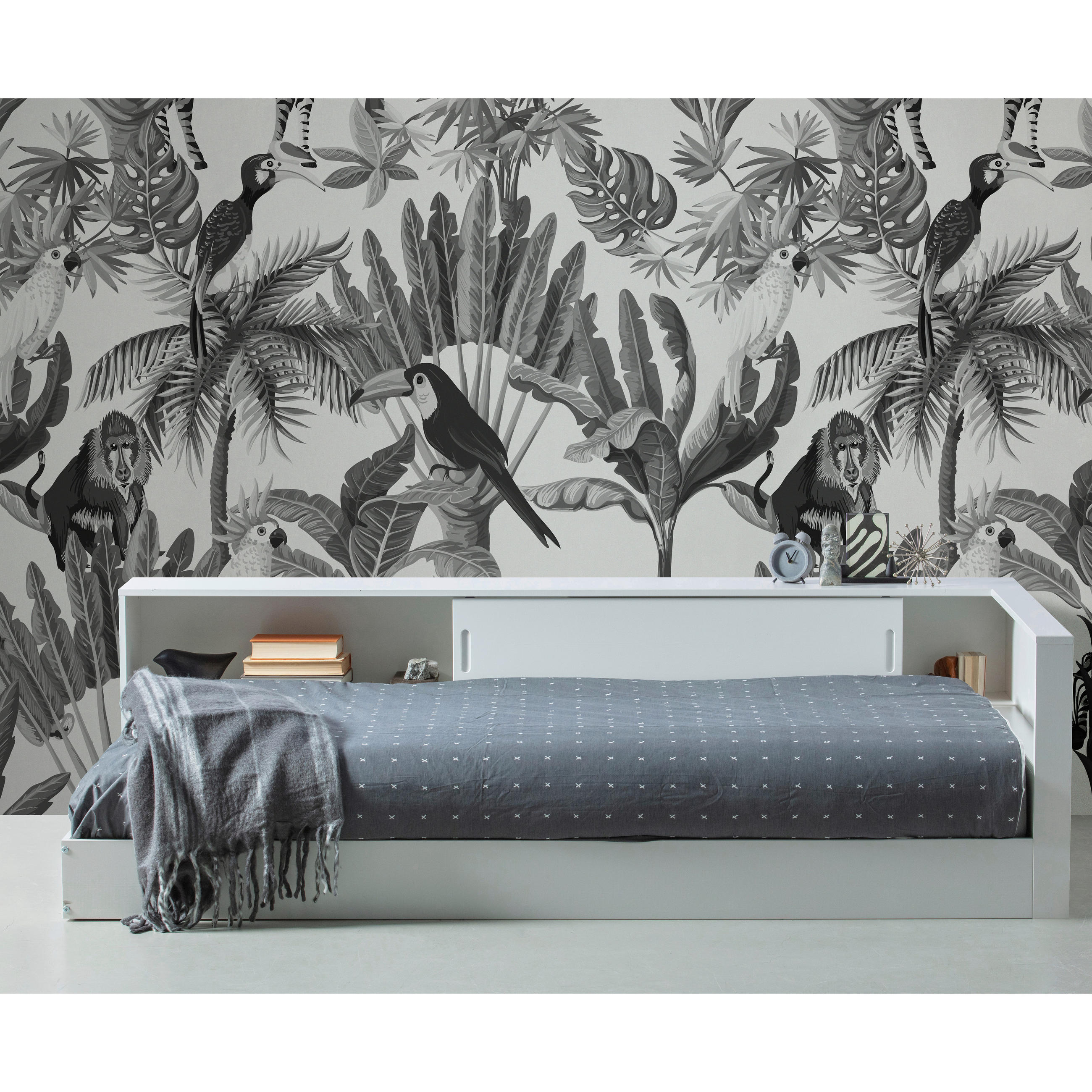 BETT 90/200 cm  in Weiß  - Weiß, Design, Holz (90/200cm) - Livetastic