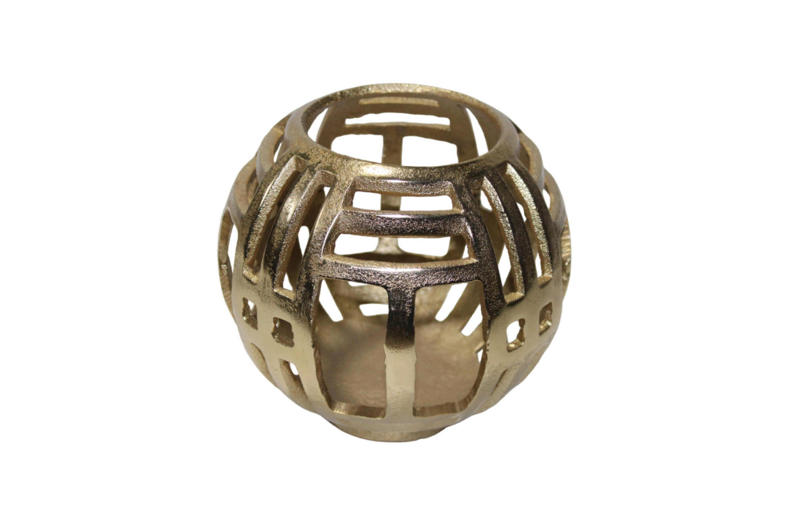 TEELICHTHALTER - Goldfarben, Basics, Metall (14/14/14cm)