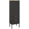 HIGHBOARD 40/138/42 cm  - Alufarben/Graphitfarben, Trend, Holzwerkstoff/Metall (40/138/42cm) - Stylife