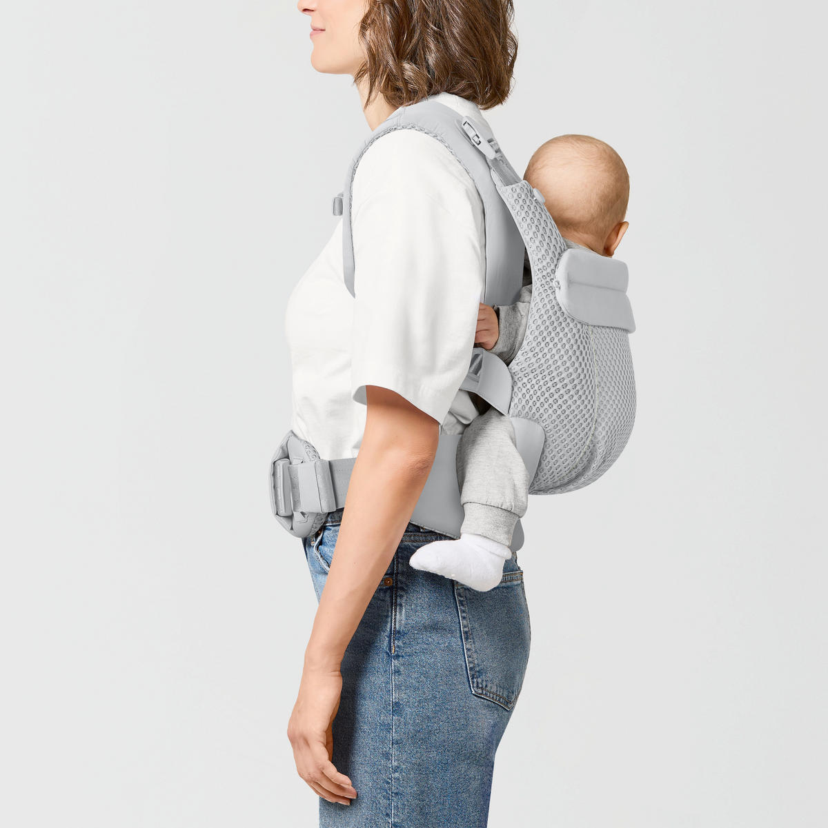 BABYTRAGE Amya  - Hellgrau, Basics, Textil (50/60cm) - Cybex