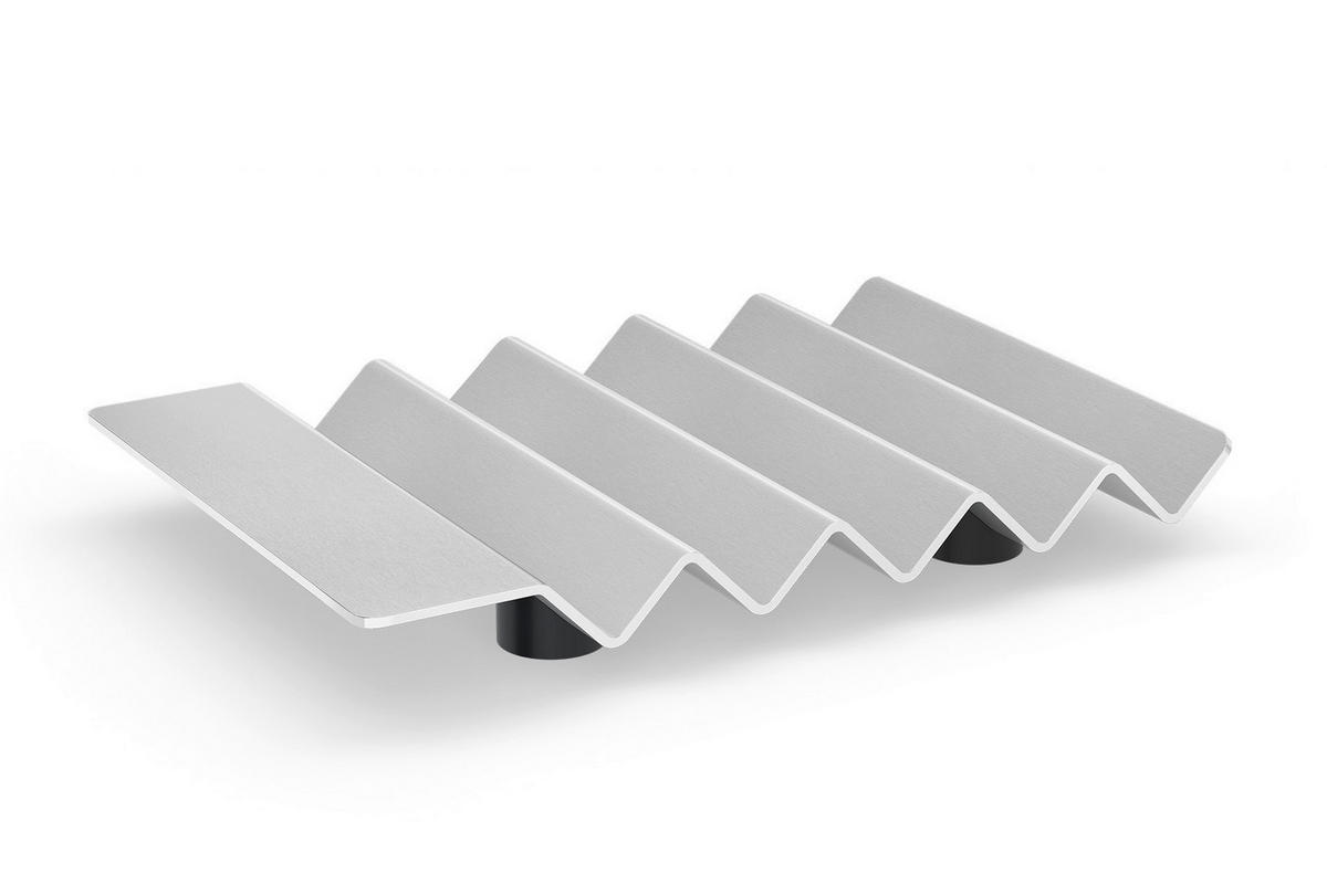 SEIFENSCHALE - Edelstahlfarben, Basics, Metall (14/1,6/9,5cm) - Zack