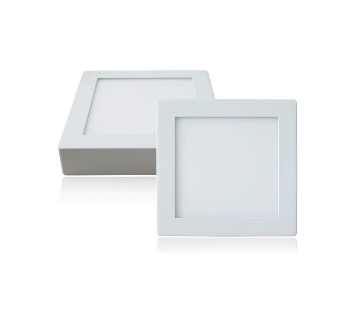 LED PANEL - bela, Osnovno, metal/plastika (18/18cm)