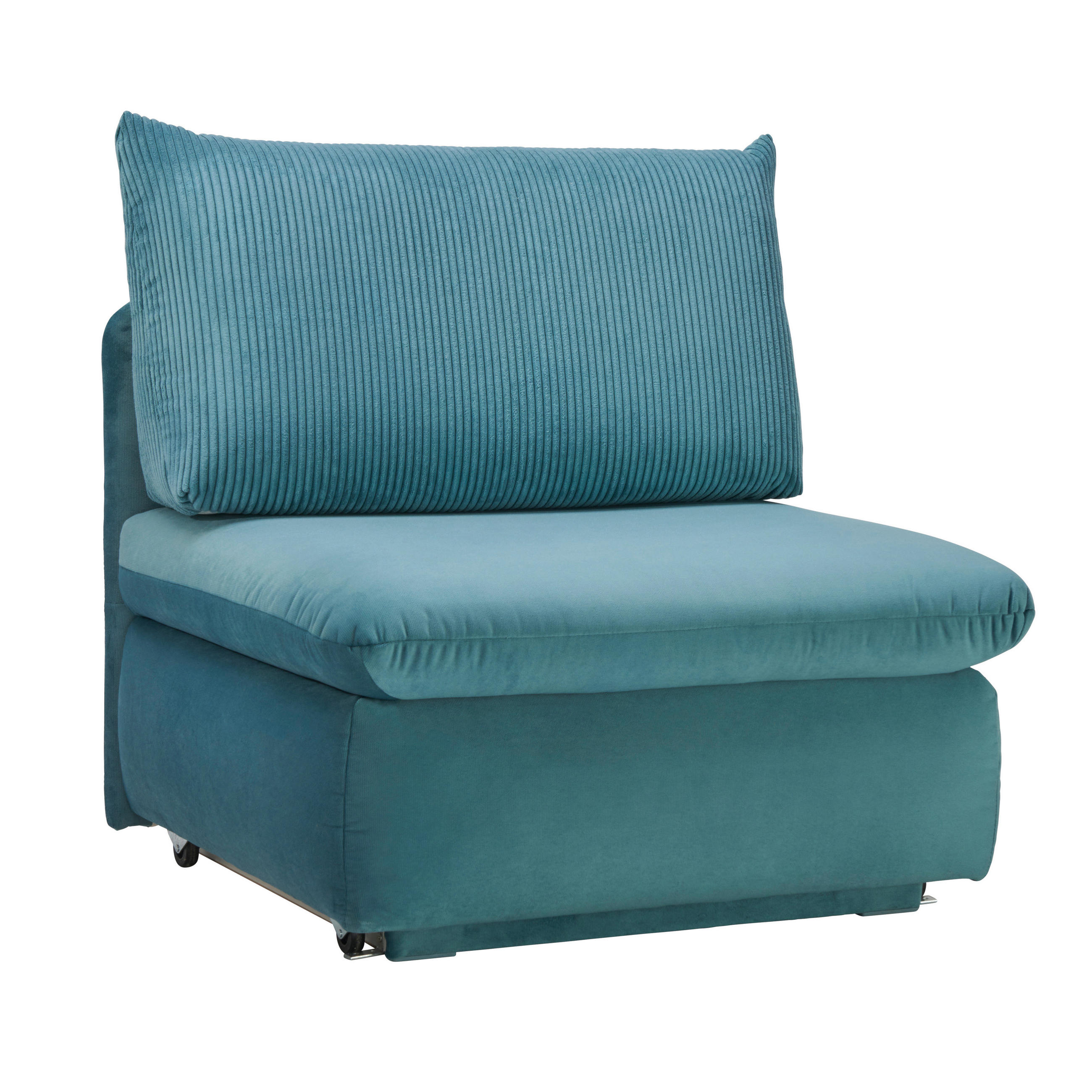 SCHLAFSESSEL Cord Türkis  - Türkis, Design, Kunststoff/Textil (90/89/83cm) - Novel