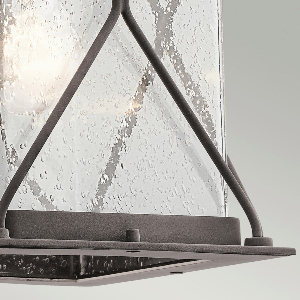 AUßENWANDLEUCHTE 20.4/32.2/23.4 cm   - Zinkfarben, KONVENTIONELL, Glas/Metall (20.4/32.2/23.4cm) - Elstead Lighting