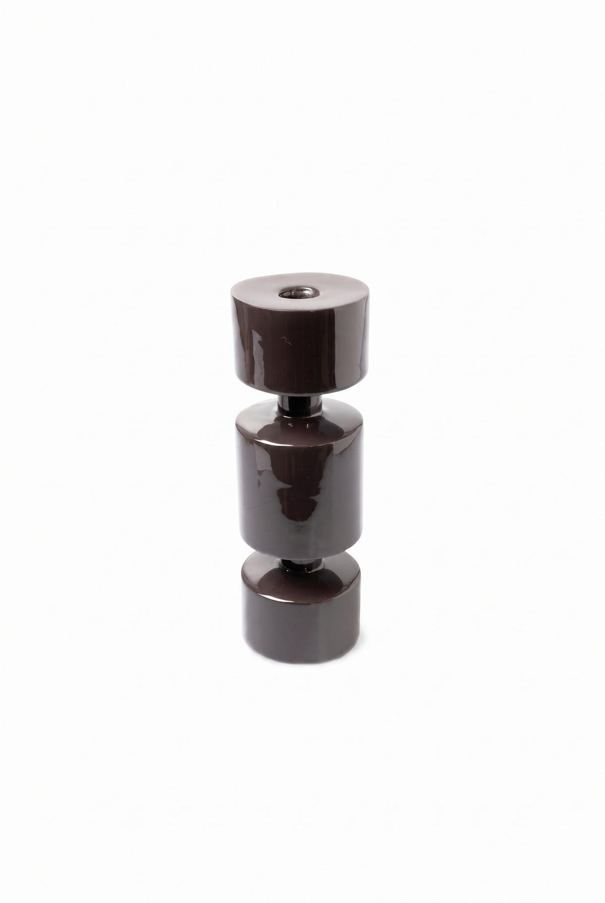 STABKERZENHALTER - Dunkelbraun, Basics, Metall (7/23cm) - FYNCH-HATTON