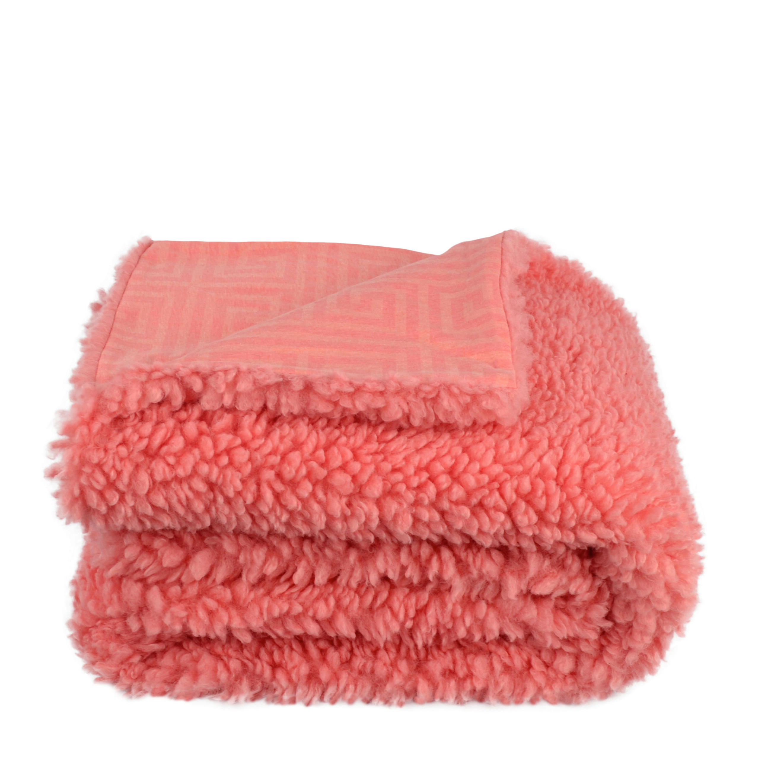 Zoeppritz Plaid Reborn Lamb Legacy Koralle 140x190 cm