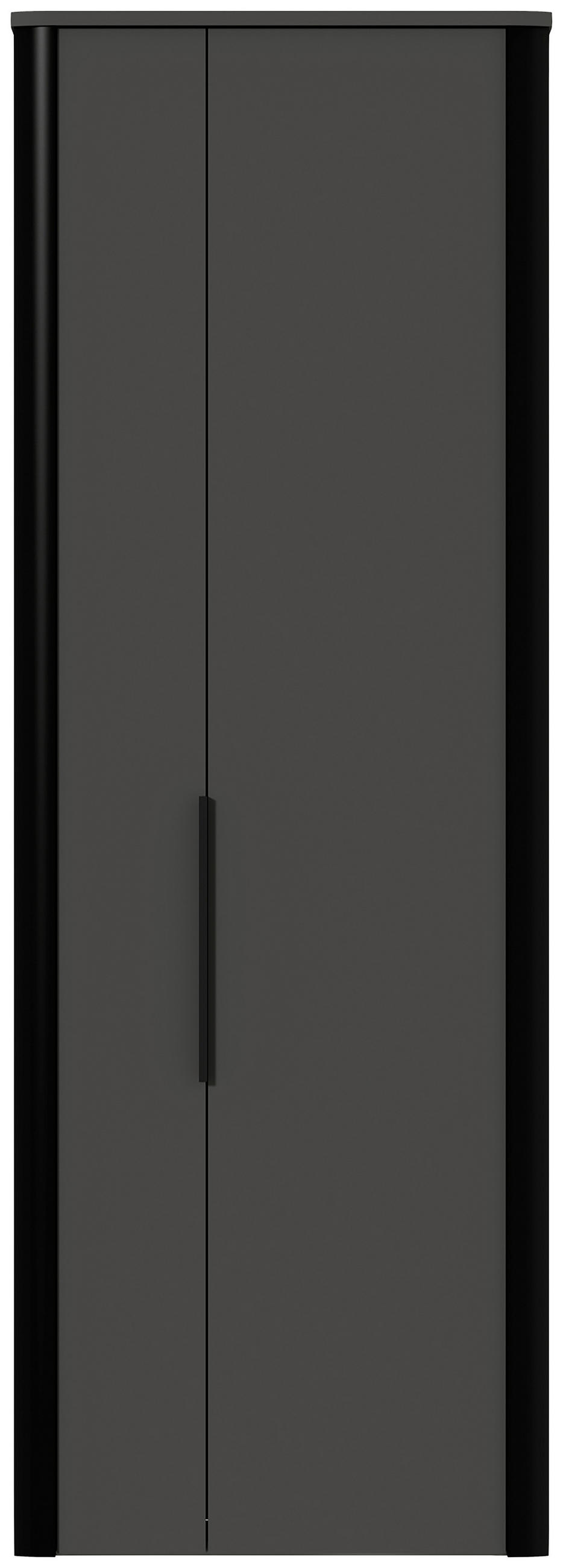 GARDEROBENSCHRANK  in 66/191/34 cm  - Anthrazit/Schwarz, Design, Holzwerkstoff/Metall (66/191/34cm) - Dieter Knoll