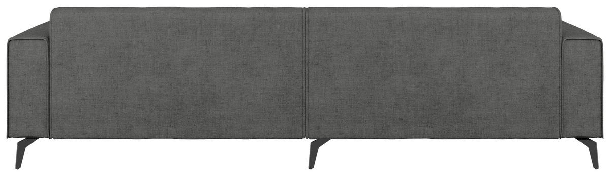 ECKSOFA Chenille Dunkelgrau  - Hellbraun/Dunkelgrau, Modern, Textil/Metall (190/295cm) - Carryhome