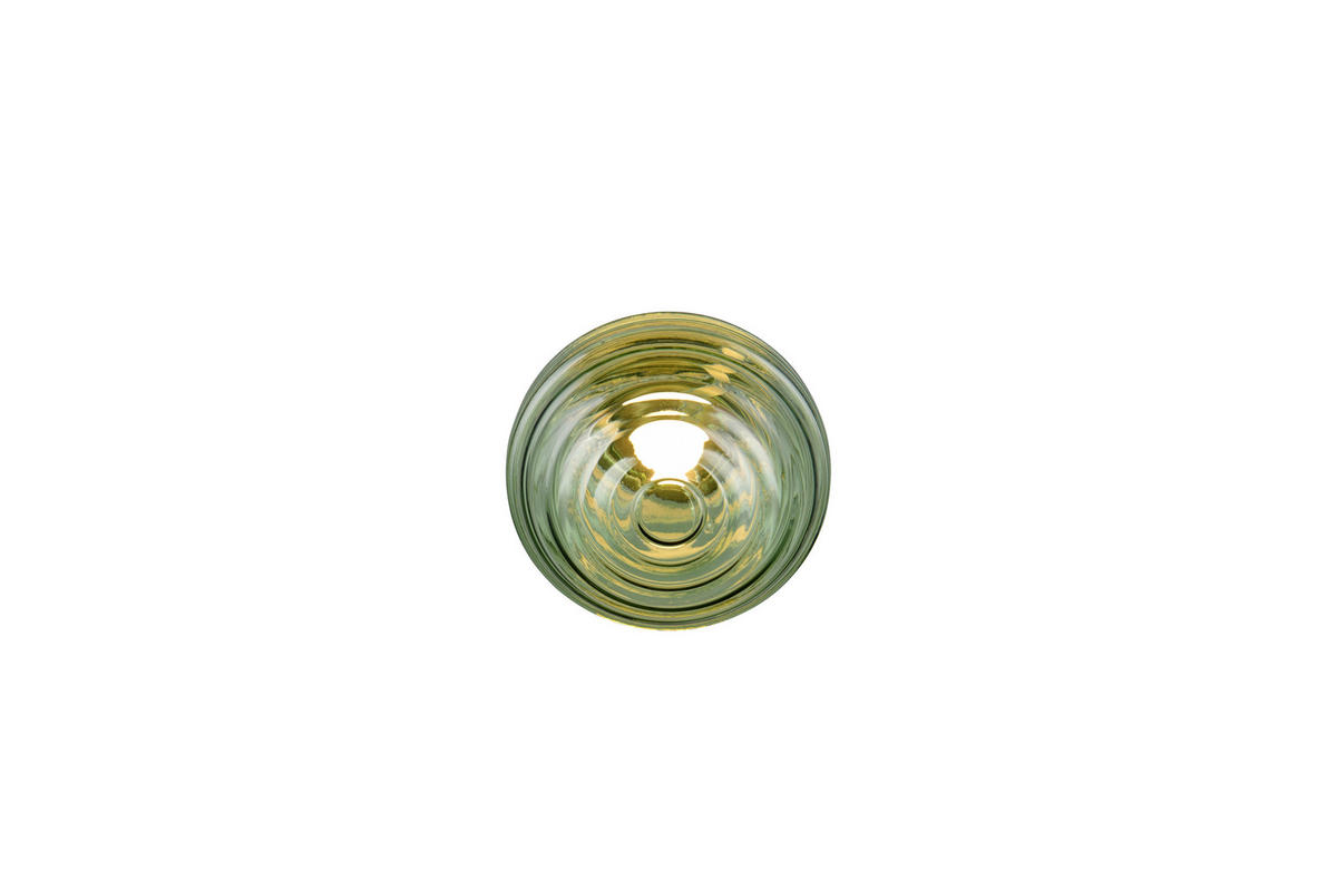 LED-WANDLEUCHTE - Messingfarben/Grün, Lifestyle, Glas/Metall (15,5/15cm)