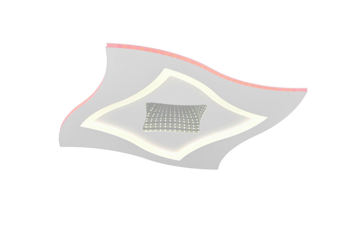 PLAFONIERĂ CU LED - alb, Basics, metal (50/6/50cm)