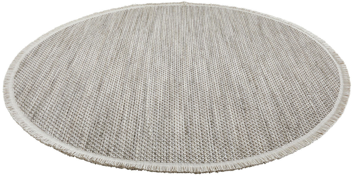 WEBTEPPICH 200 cm Weiß, Hellgrau  - Hellgrau/Weiß, Basics, Textil (200cm) - Novel