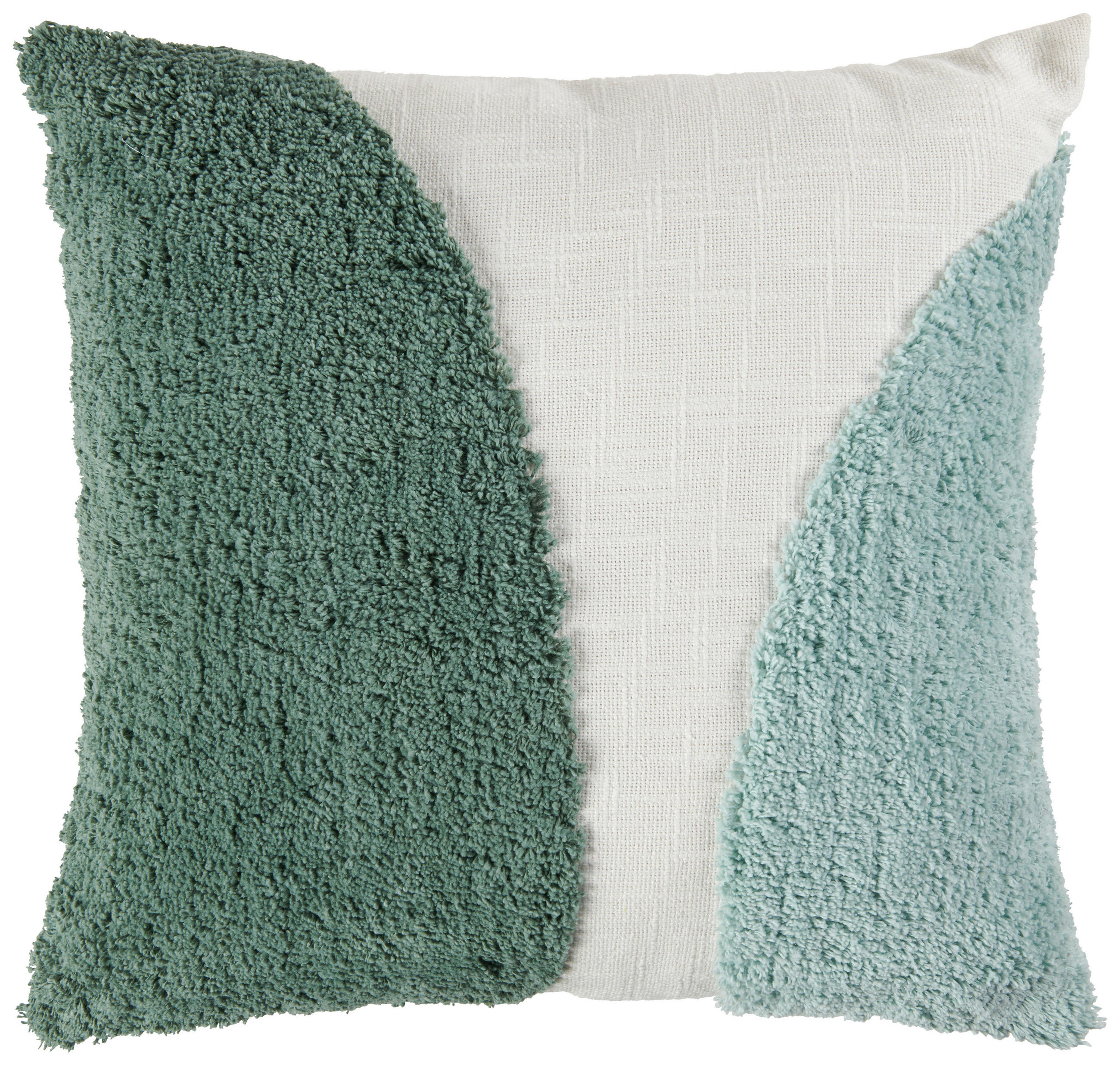 ZIERKISSEN   45/45 cm   - Weiß/Hellblau, Design, Textil (45/45cm) - Novel