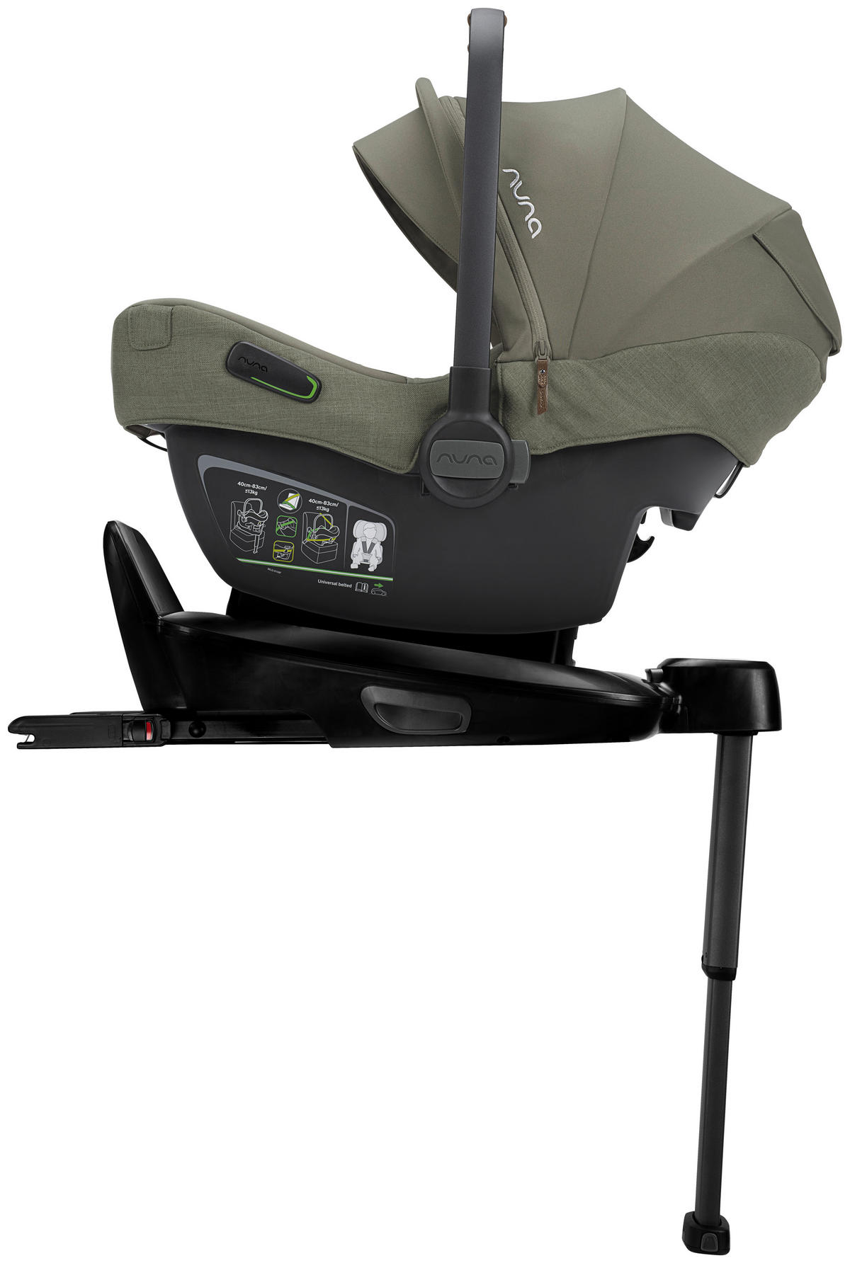 BABYSCHALE PIPA NEXT PINE   - Grün, Basics, Kunststoff/Textil (45/35/60cm) - Nuna