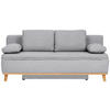 SCHLAFSOFA in Webstoff Grau  - Naturfarben/Grau, KONVENTIONELL, Holz/Textil (203/95/96cm) - Venda