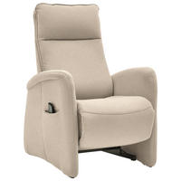 FERNSEHSESSEL Chenille Sandfarben  - Sandfarben, Konventionell, Textil (79/114/87-176cm) - Valdera