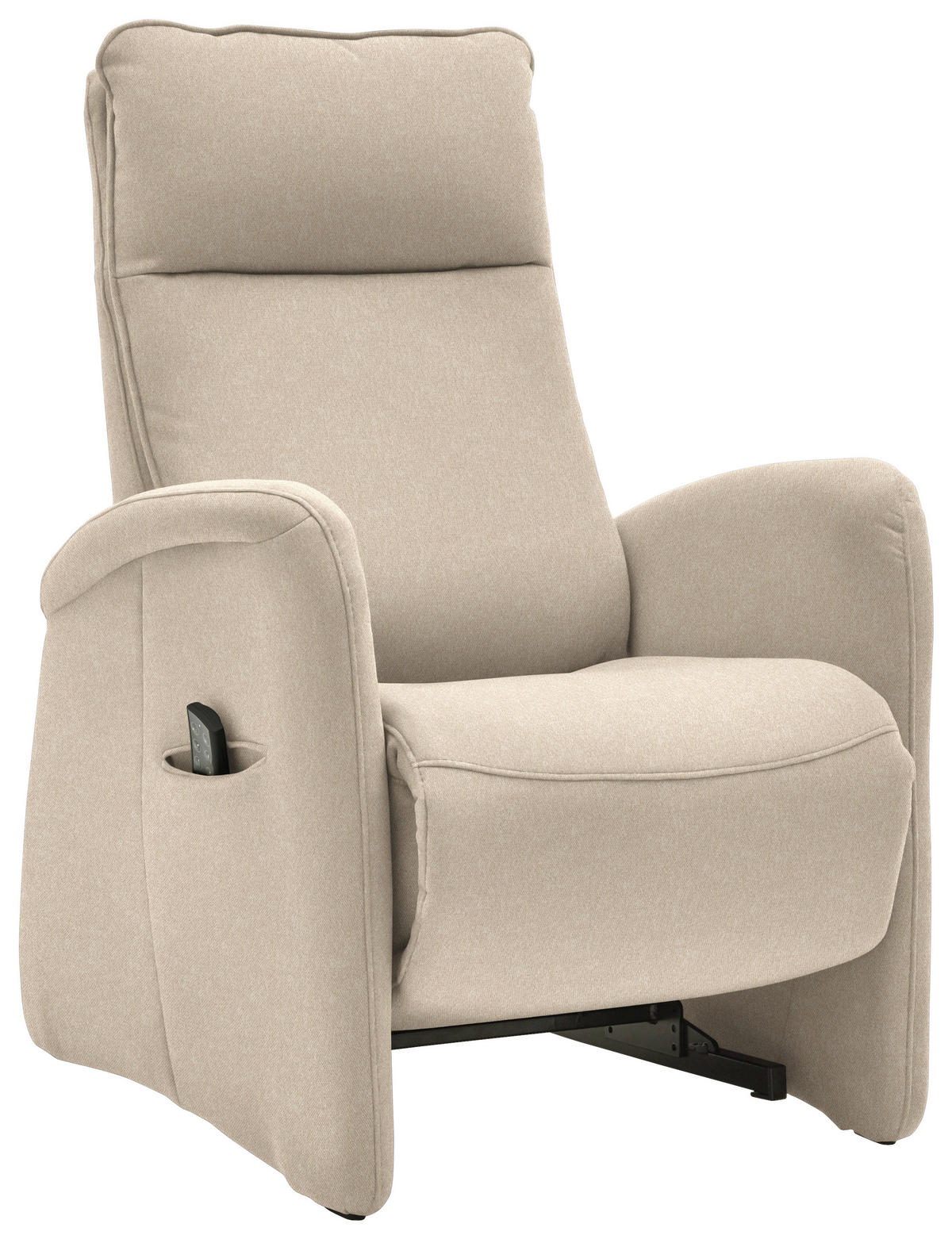 FERNSEHSESSEL Chenille Sandfarben  - Sandfarben, Konventionell, Textil (79/114/87-176cm) - Valdera