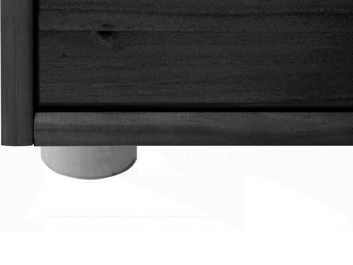 KOMMODE GENOVA, 34/102/39 cm, 8 Schublade(n)  - Silberfarben/Schwarz, Design, Holz/Kunststoff (34/102/39cm) - Livetastic