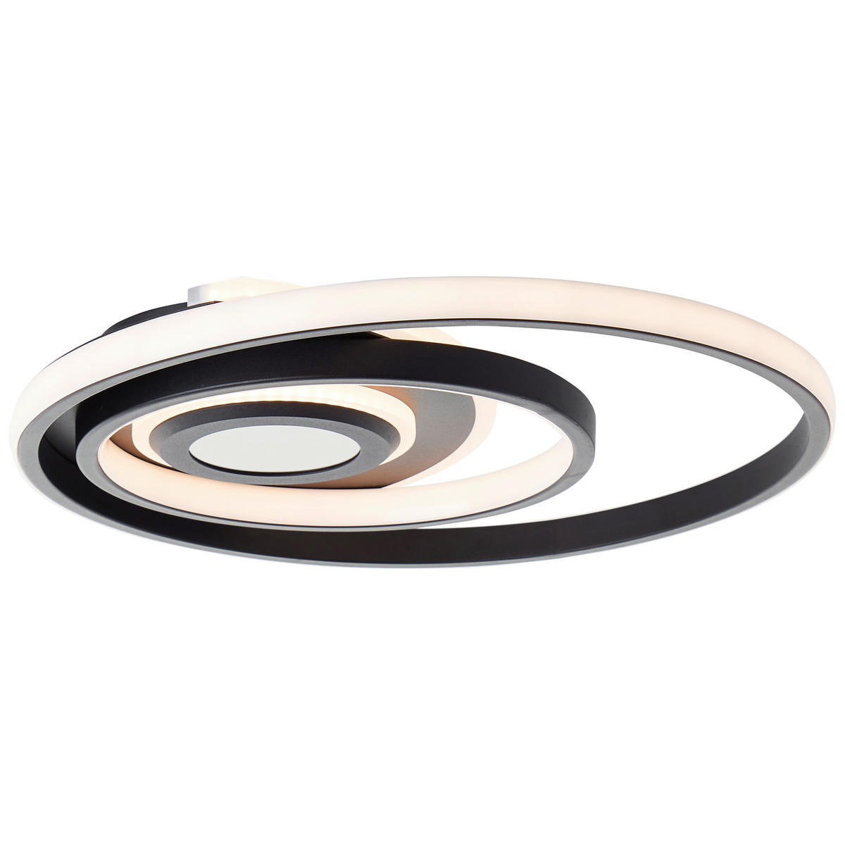LED SVJETILJKA STROPNA  - crna, Design, metal/plastika (40,8/5,5/40,8cm)