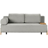 SCHLAFSOFA in Holz, Textil Hellgrau  - Hellgrau/Naturfarben, Design, Holz/Textil (211/88/102cm) - Niels Andersson