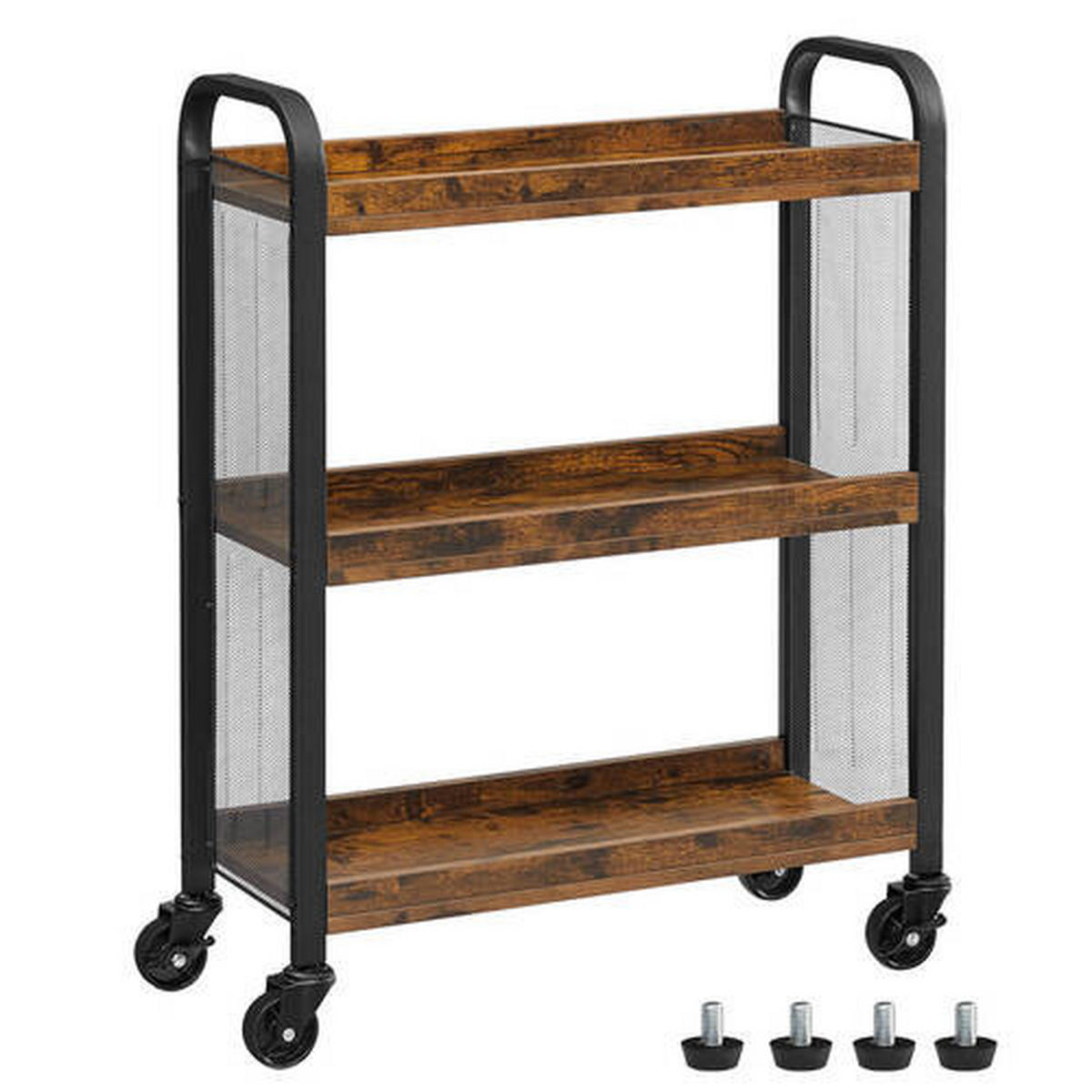 ALLZWECKWAGEN Schichtholz Braun, Schwarz  - Schwarz/Braun, Trend, Holzwerkstoff/Metall (66/85/26cm) - Boxxx