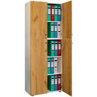 AKTENSCHRANK 70/183/39 cm  - Honigeiche/Weiss, Design, Holzwerkstoff (70/183/39cm) - MID.YOU