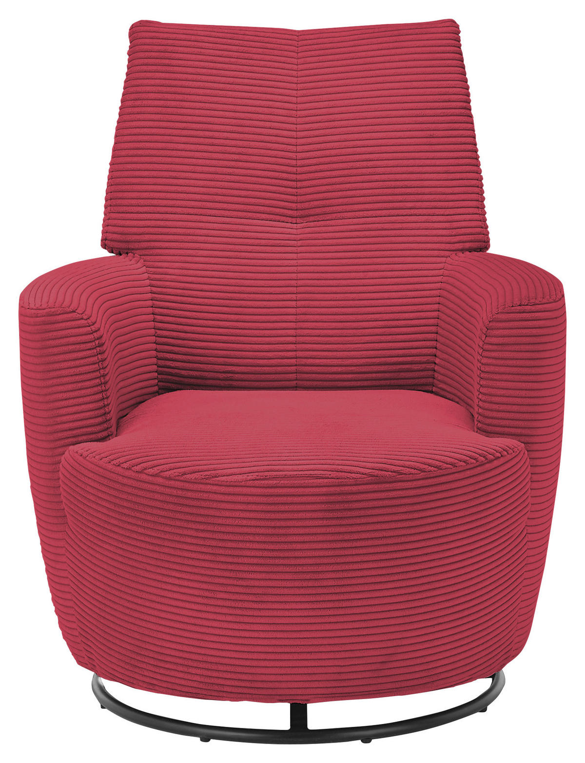 SESSEL Cord Beere    - Beere/Schwarz, Design, Textil/Metall (80/96/88cm) - SetOne by Musterring