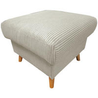 HOCKER Textil Beige  - Beige/Naturfarben, Design, Holz/Textil (61/43/61cm) - P & B