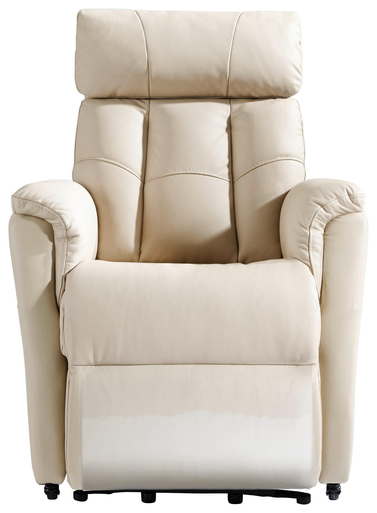 FERNSEHSESSEL in Lederlook Beige  - Beige/Schwarz, Konventionell, Leder/Kunststoff (82/107/94cm) - Cantus