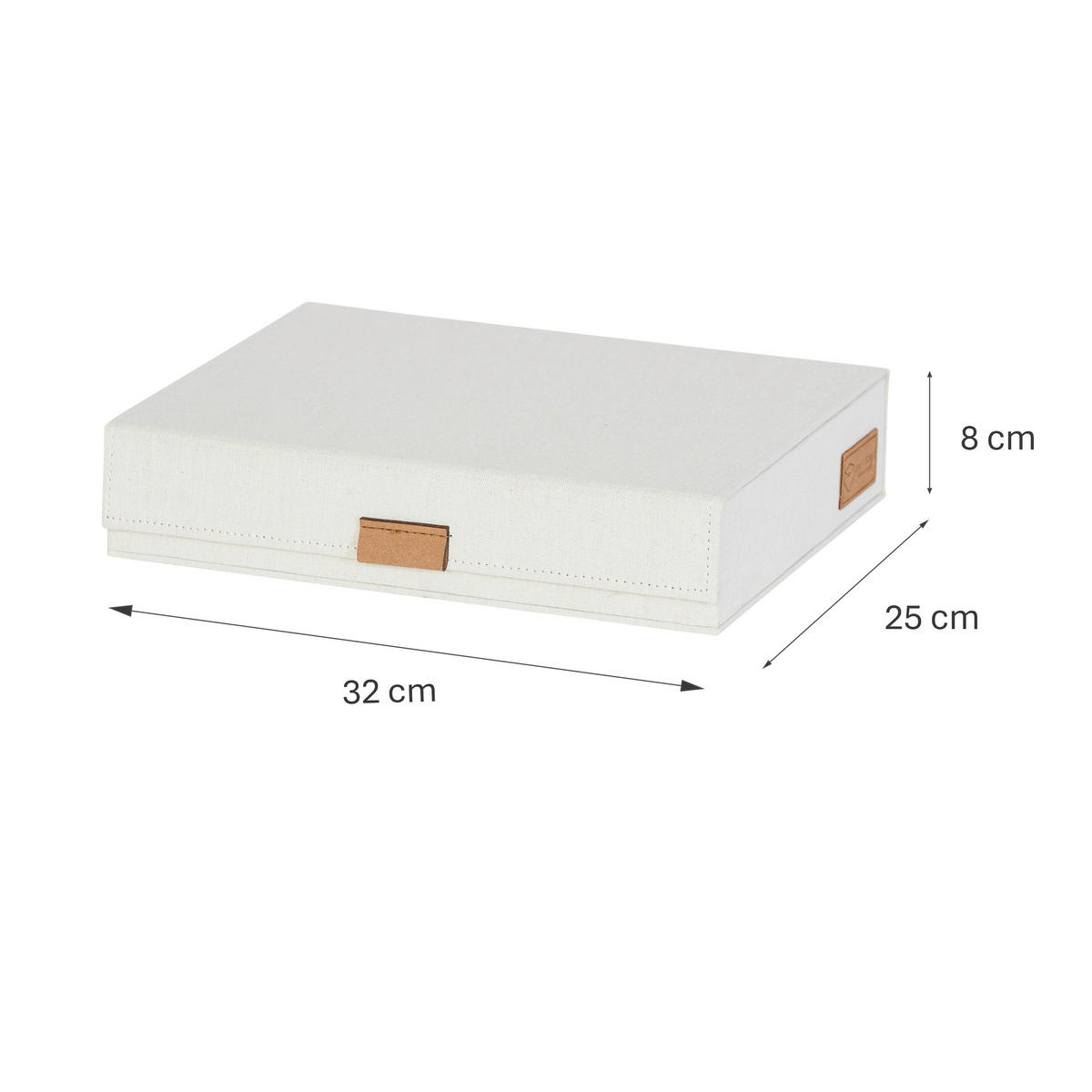 ORGANIZER  - Beige, Basics, Karton/Textil (32/25/8cm) - Store It