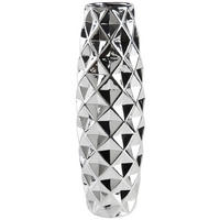 VASE 47 cm  - Silberfarben, Basics, Keramik (15/47cm) - Ambia Home
