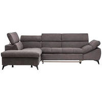 SEDEŽNA GARNITURA, mikrovlakna sivorjava  - črna/sivorjava, Design, umetna masa/tekstil (210/279cm) - Stylife