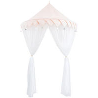 BALDACHIN  145/78/55 cm  - Weiss/Hellrosa, Trend, Textil (145/78/55cm) - Patinio
