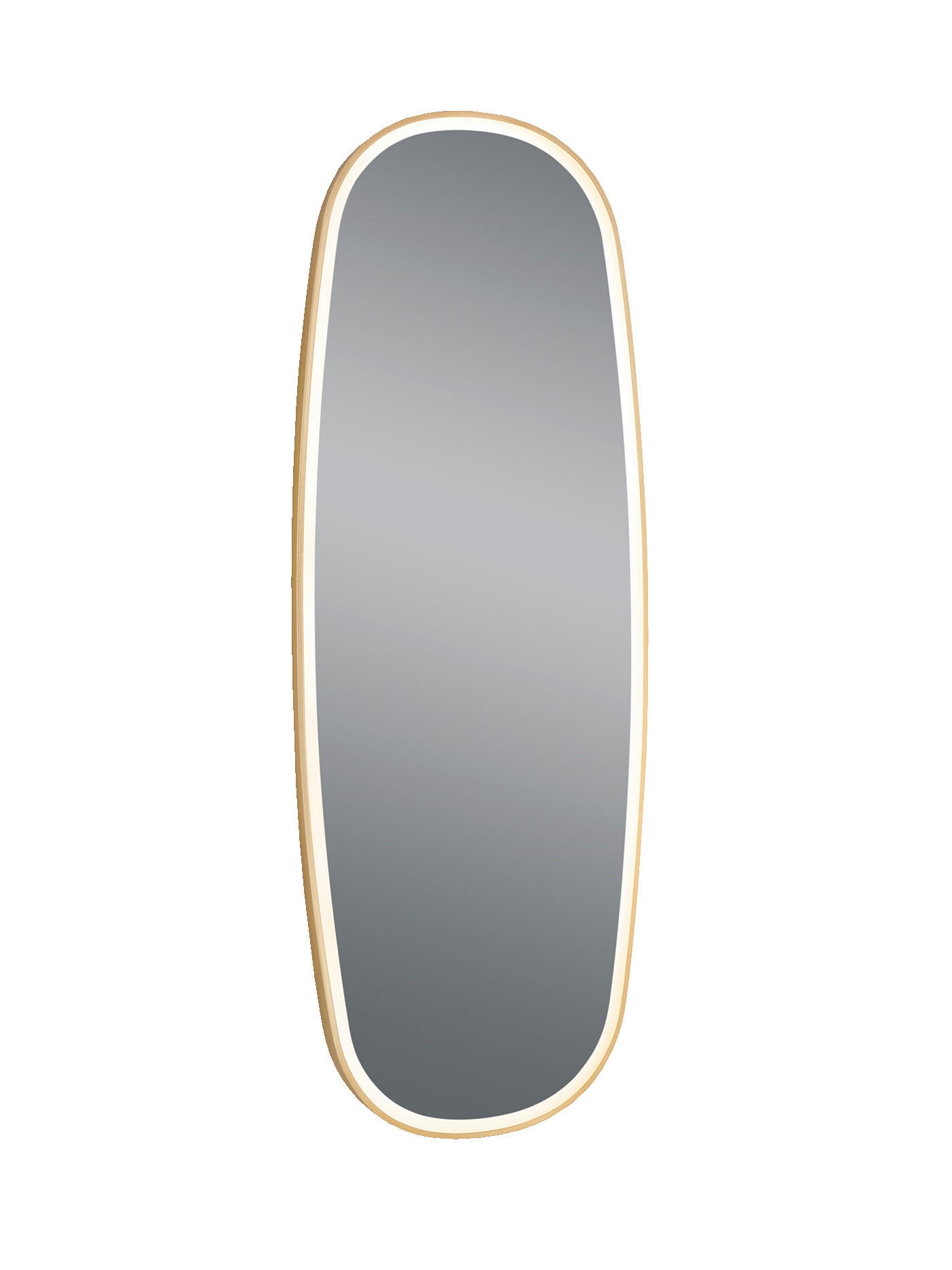 BADEZIMMERSPIEGEL 60/160/4 cm  - Goldfarben/Schwarz, MODERN, Glas/Metall (60/160/4cm)