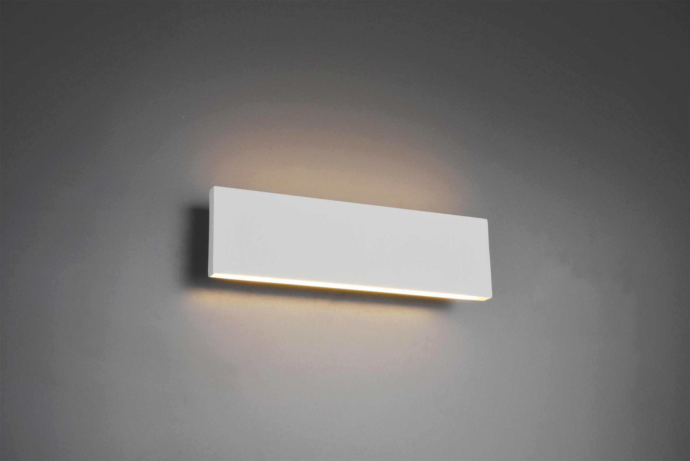 LED-WANDLEUCHTE Concha 28/8/4,5 cm   - Weiß, Basics, Kunststoff/Metall (28/8/4,5cm) - Trio Leuchten
