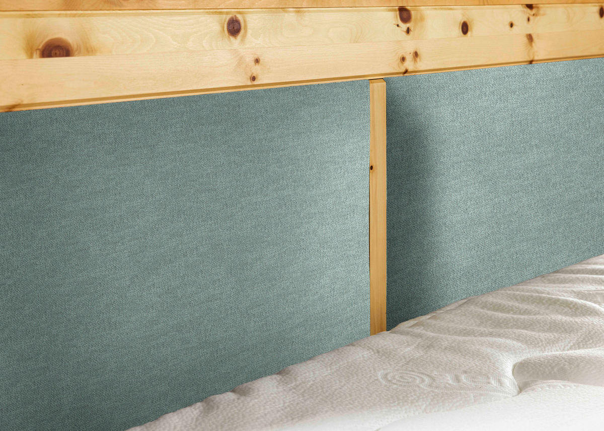 BOXSPRINGBETT 180/200 cm  in Mintgrün  - Mintgrün, Natur, Holz/Textil (180/200cm) - Linea Natura