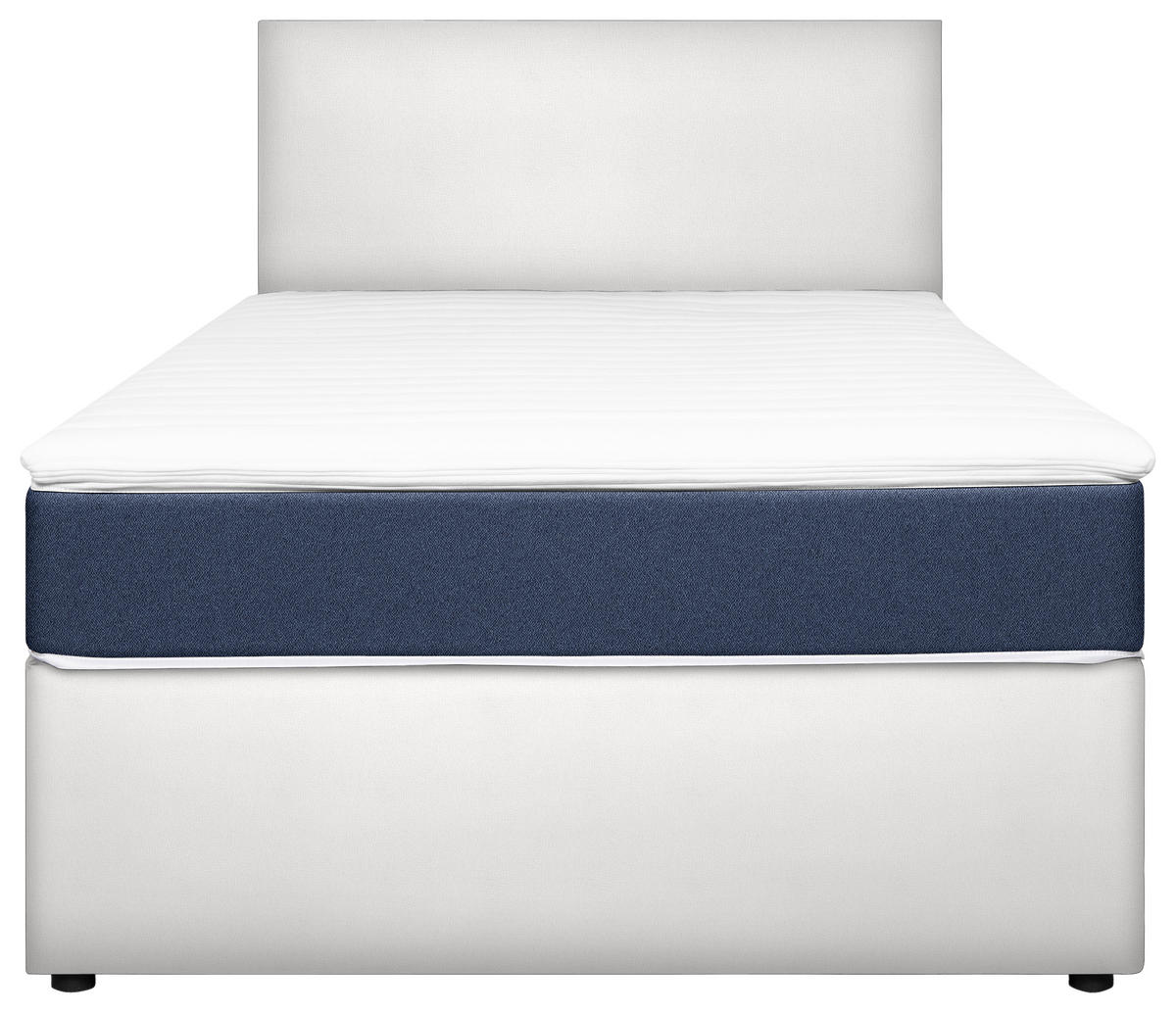 BOXBETT 120/200 cm  in Blau, Weiß  - Blau/Weiß, KONVENTIONELL, Holz/Holzwerkstoff (120/200cm) - MID.YOU