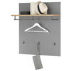 GARDEROBENPANEEL  in 85/95/32 cm  - Eiche Artisan/Grau, Natur, Holzwerkstoff (85/95/32cm) - MID.YOU
