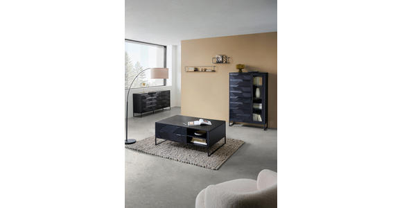 SIDEBOARD Schwarz  175/86/40 cm  - Schwarz, Trend, Holz/Metall (175/86/40cm) - Ambia Home