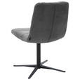 STUHL - Dunkelgrau/Schwarz, Design, Textil/Metall (52/88/66cm) - Dieter Knoll
