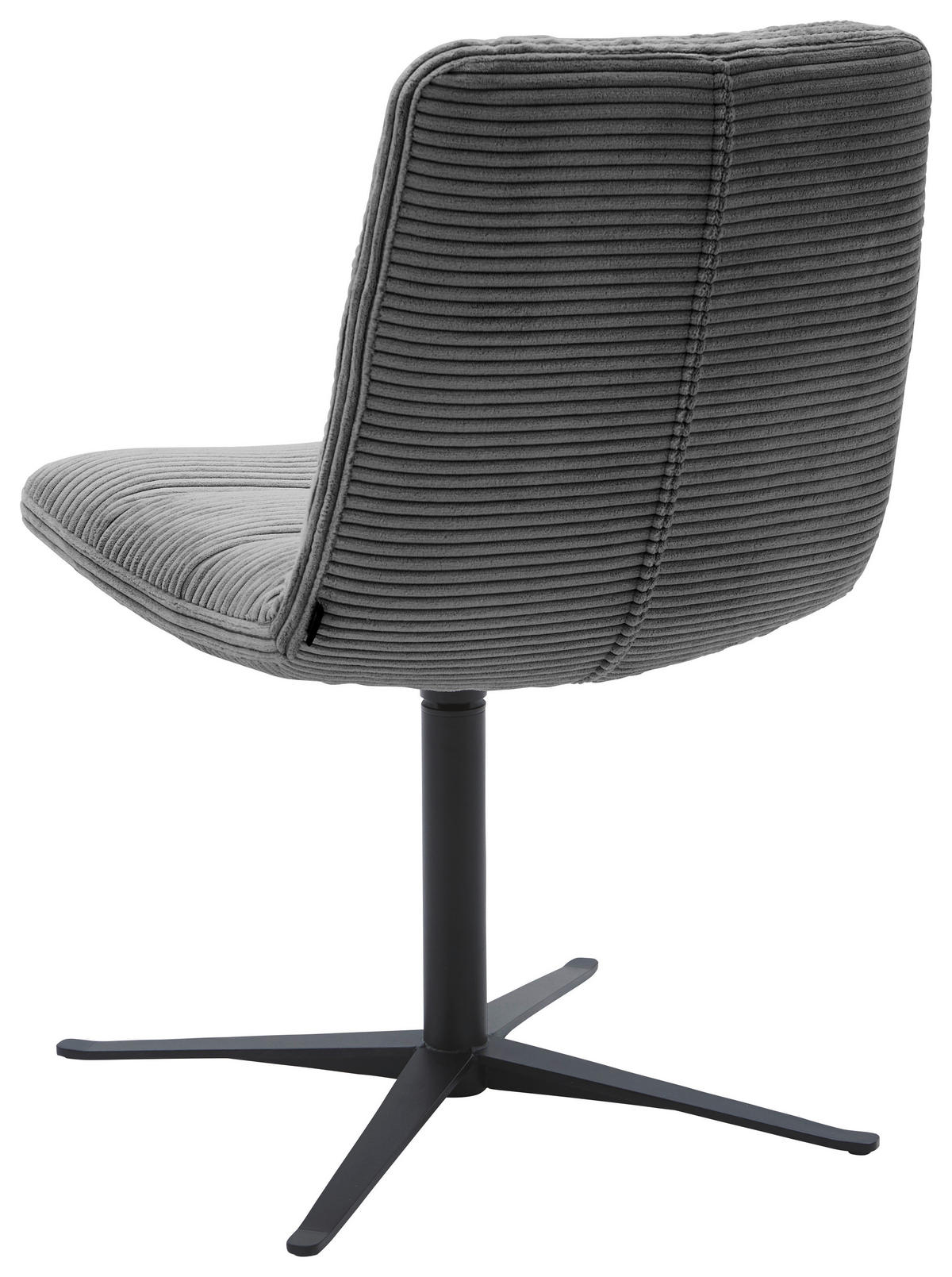 STUHL - Dunkelgrau/Schwarz, Design, Textil/Metall (52/88/66cm) - Dieter Knoll