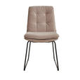 STUHL - Silberfarben/Schwarz, Design, Textil/Metall (48/90/69cm) - Johann Jakob