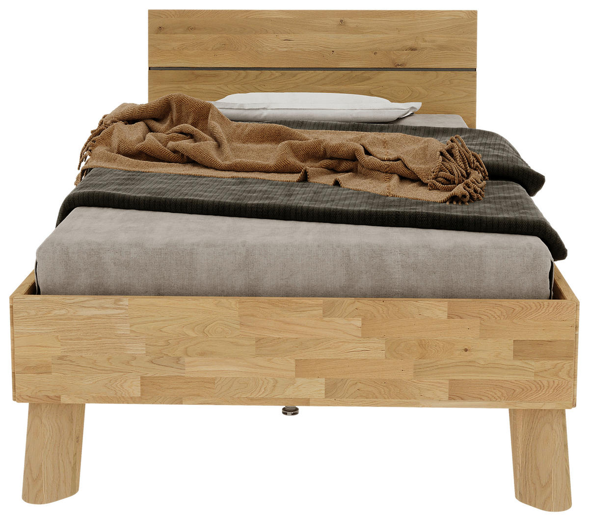 BETT 100/200 cm  in Naturfarben  - Naturfarben, MODERN, Holz (100/200cm) - MID.YOU