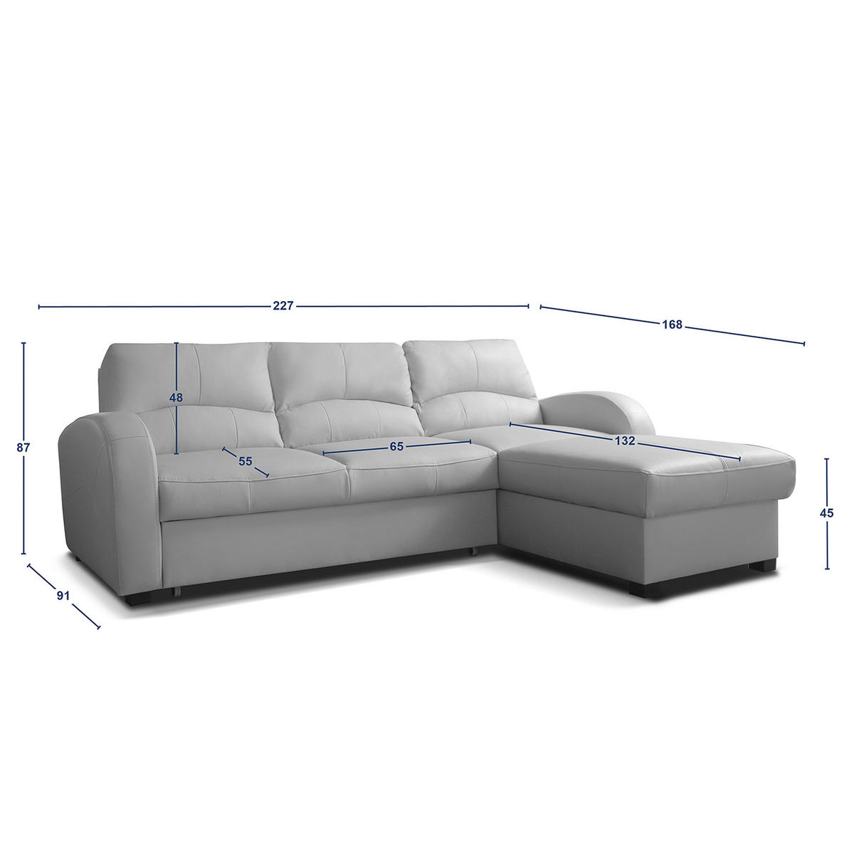 ECKSOFA in Lederlook Echtleder Rot  - Rot/Schwarz, Design, Leder/Kunststoff (227/168cm) - Livetastic