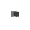 LED-WANDLEUCHTE Wall 18/12 cm   - Schwarz, Design, Metall (18/12cm) - Fischer & Honsel