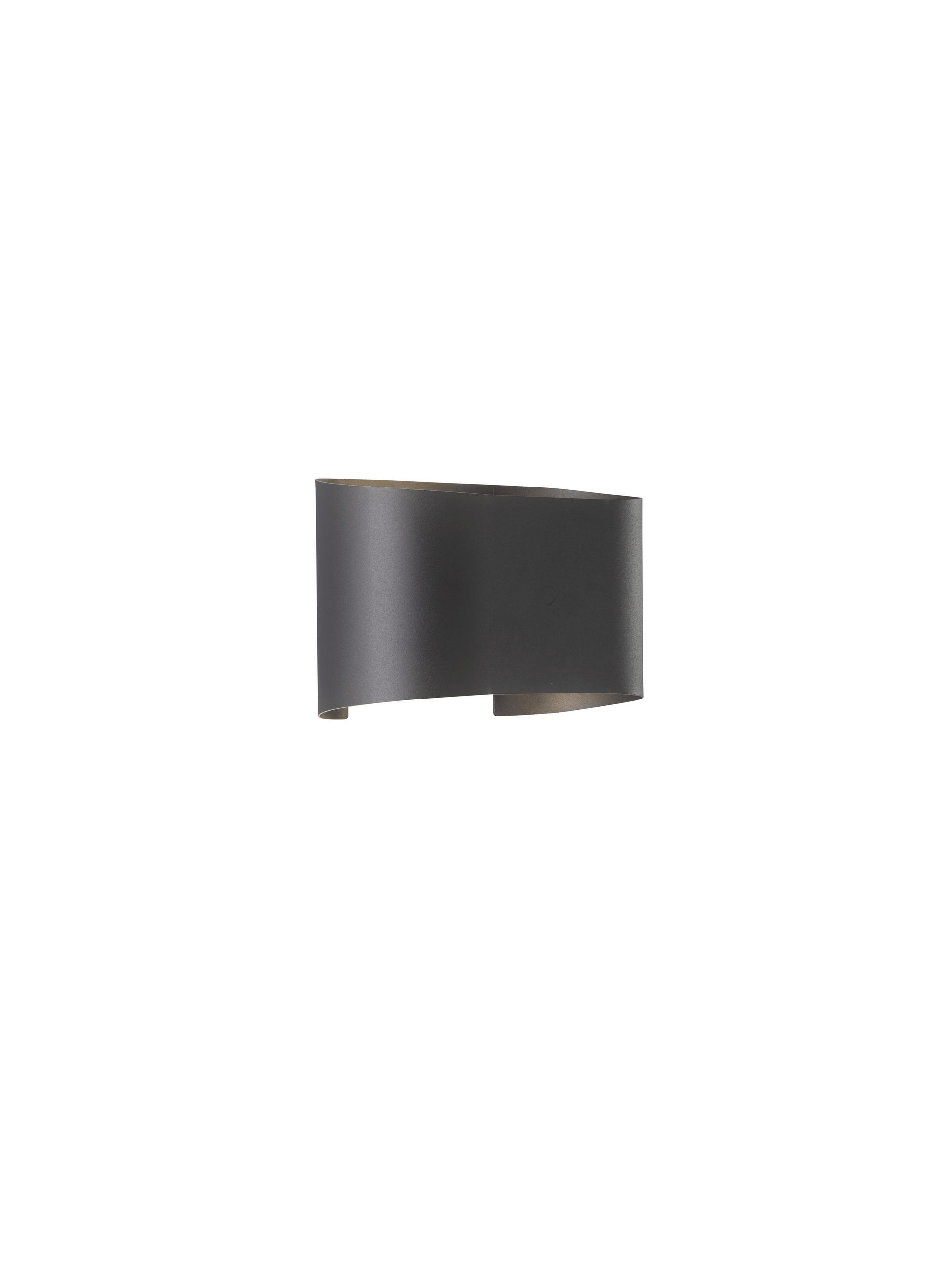 Fischer & Honsel Led-Wandleuchte Wall Schwarz 18x12 cm